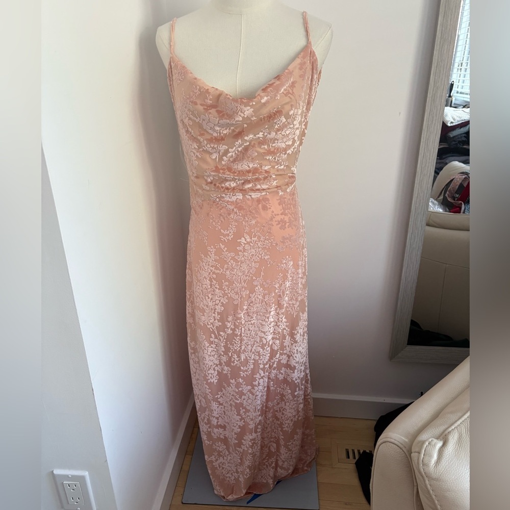 Princess Polly Pink Cowl Neck Maxi Dress
